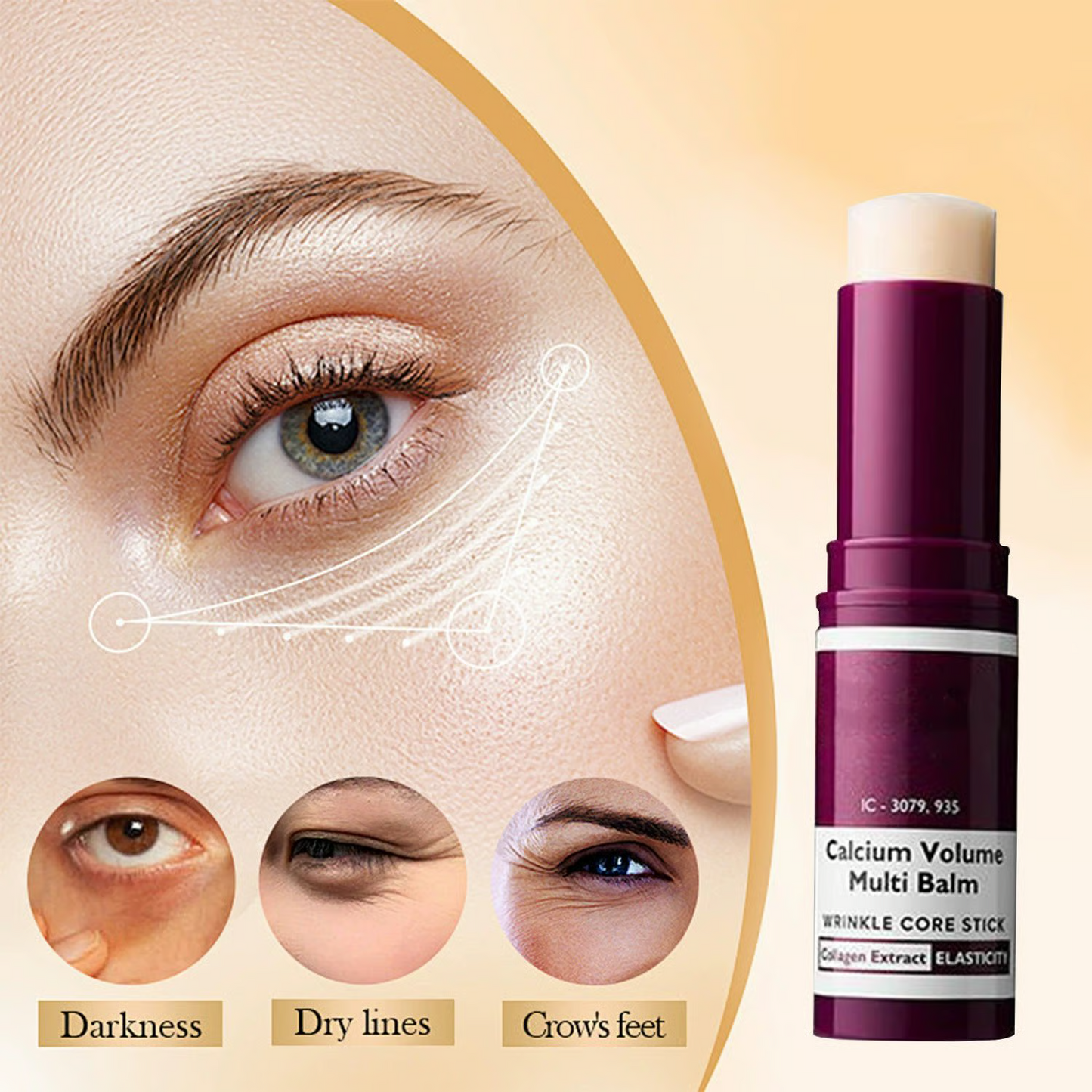 Dr. Melaxin Moisturizing Stick Balm Emollient Multi-Action Multi-Purpose Stick Cream Anti-Wrinkle Eye Cream Firming Eye Care