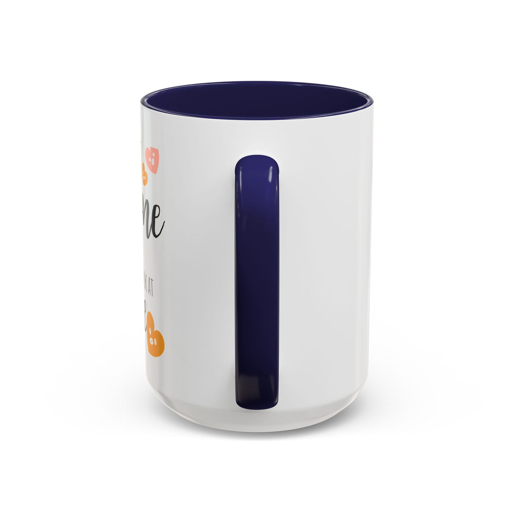 Funny Coffee Lover Gift | "Look at Me the Way I Look at Coffee" Accent Mug