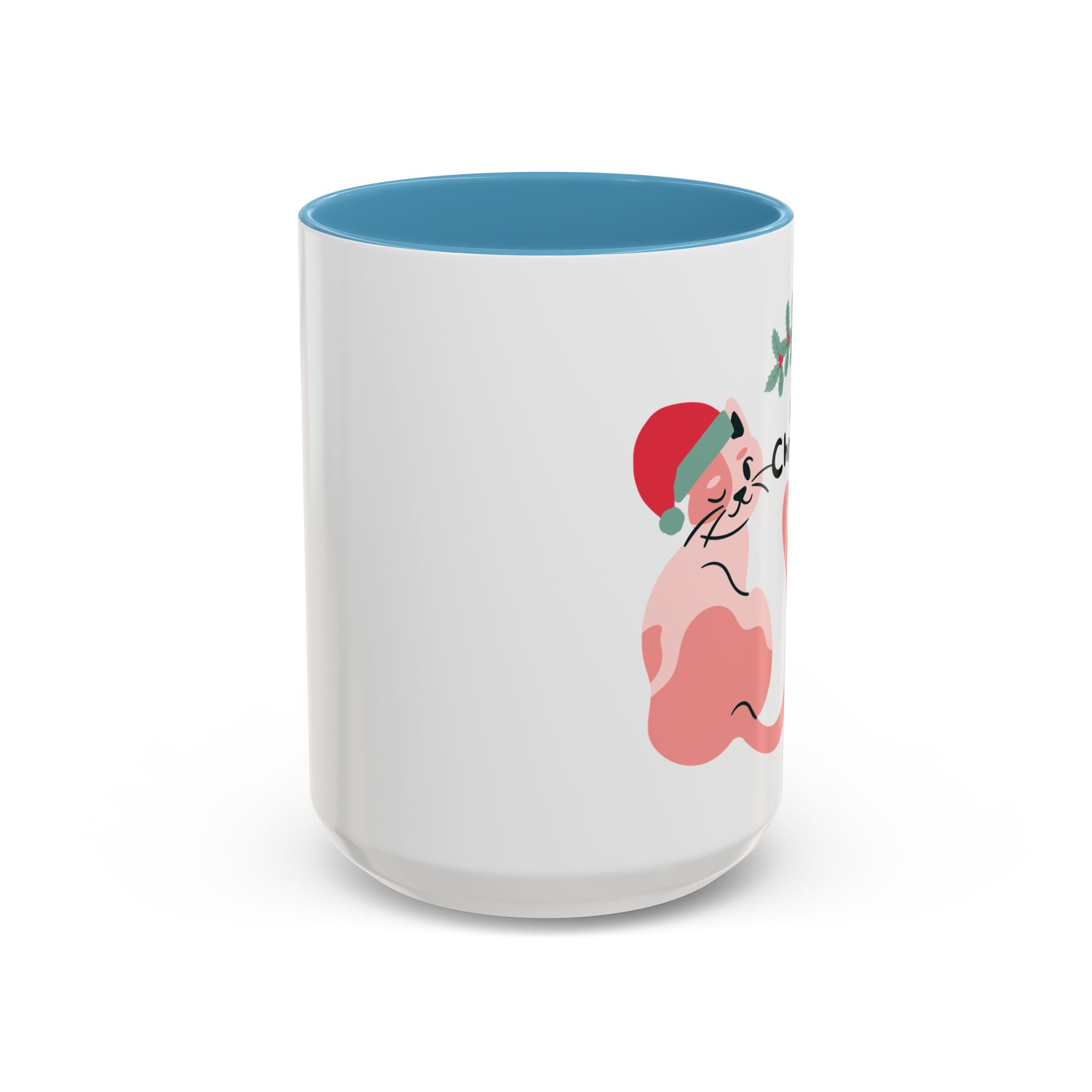 Christmas Cat Coffee Mug — "Have a Purrrfect Christmas!" Accent Ceramic Mug