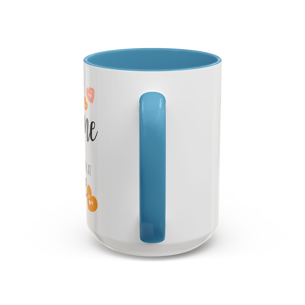 Funny Coffee Lover Gift | "Look at Me the Way I Look at Coffee" Accent Mug