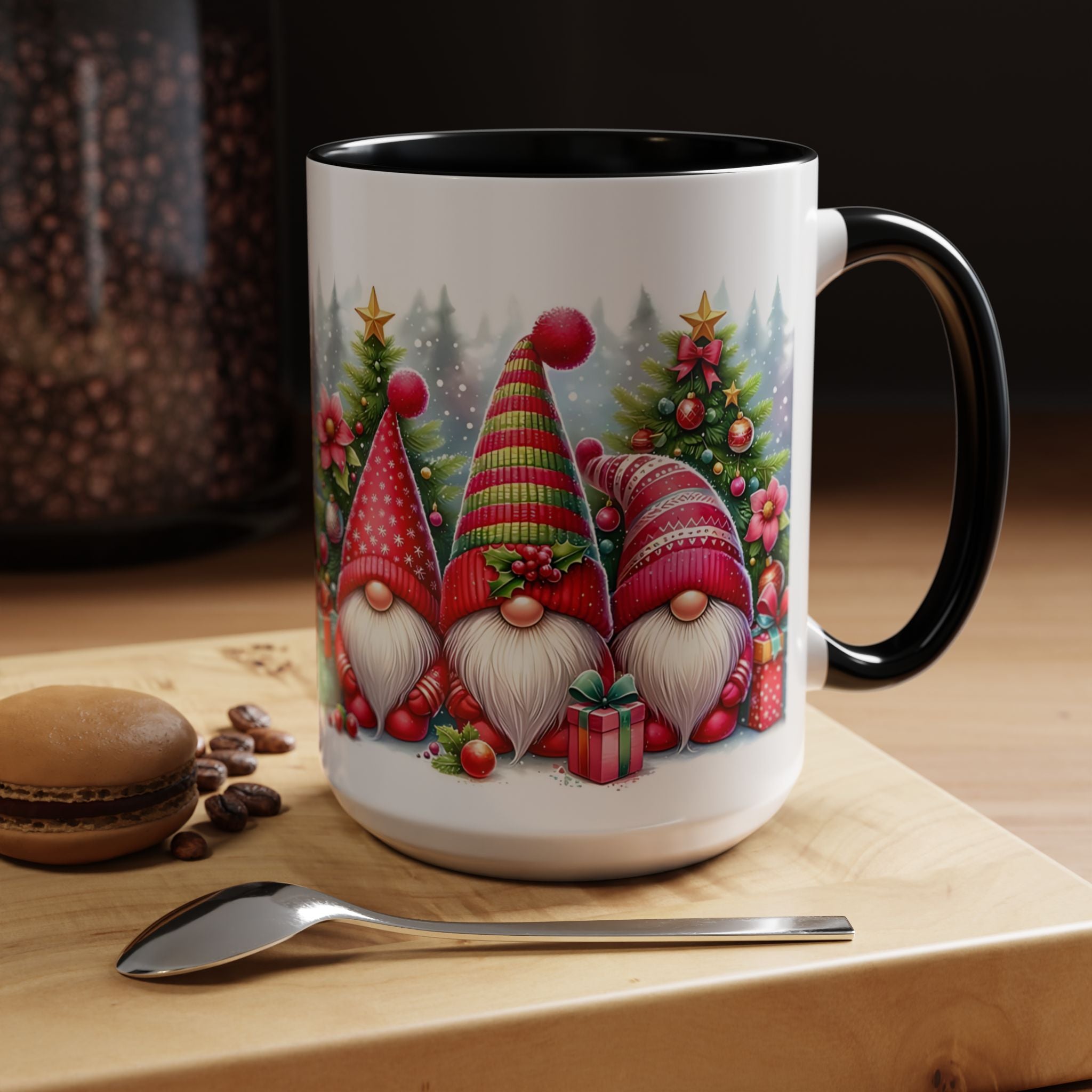 Christmas Gnome Coffee Mug — Festive Holiday Accent Mug (11/15 oz)