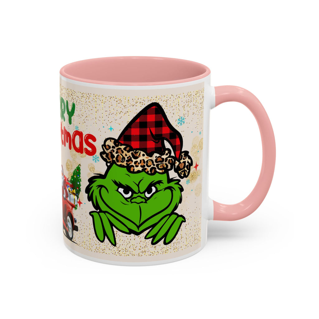 Merry Christmas Grinch Coffee Mug — Festive Santa Truck Holiday Mug