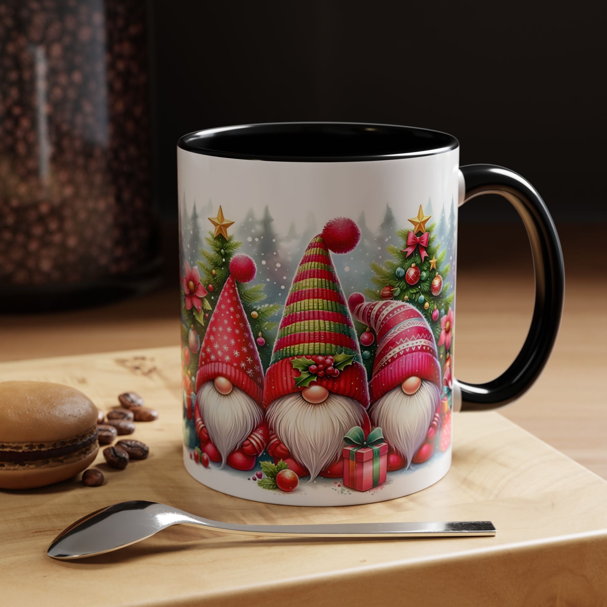 Christmas Gnome Coffee Mug — Festive Holiday Accent Mug (11/15 oz)