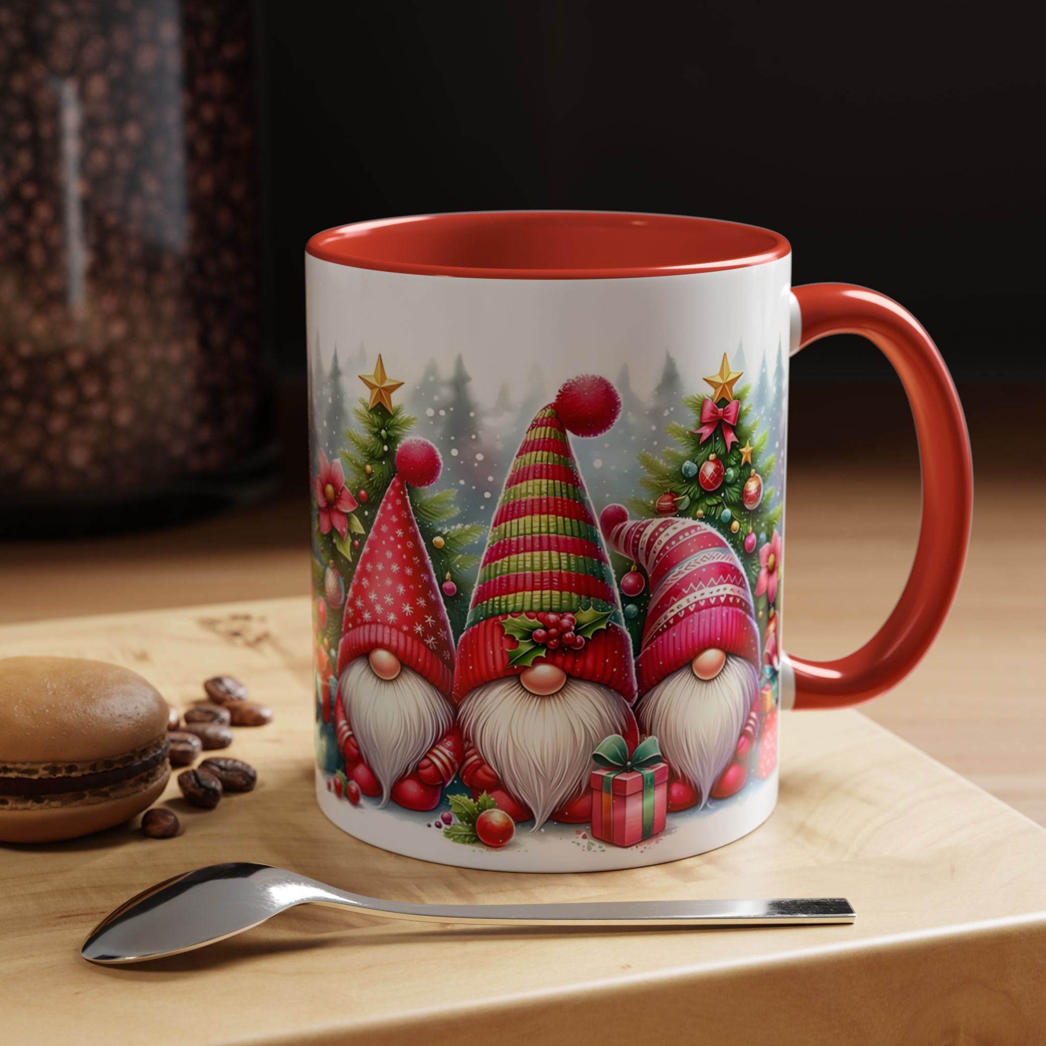 Christmas Gnome Coffee Mug — Festive Holiday Accent Mug (11/15 oz)