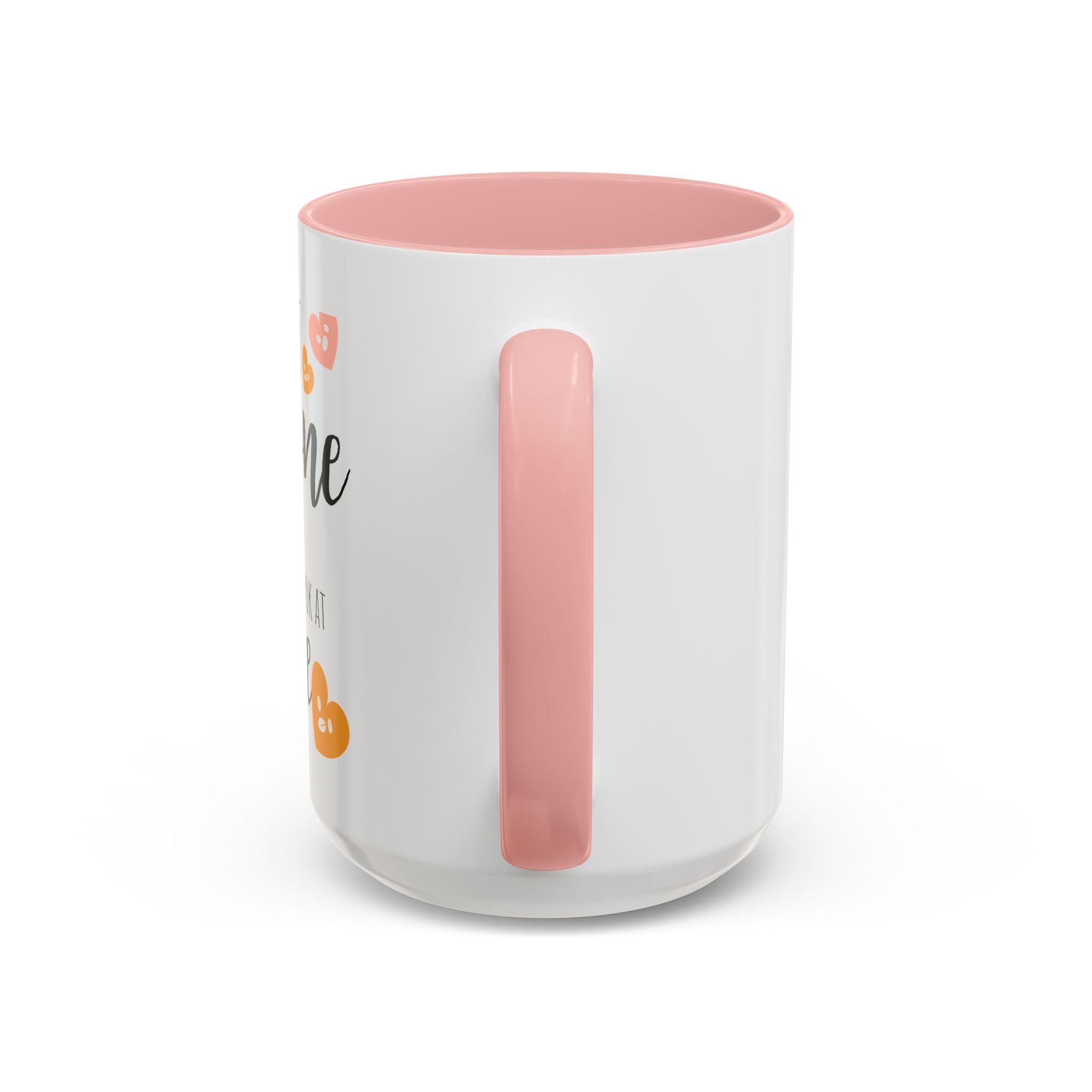 Funny Coffee Lover Gift | "Look at Me the Way I Look at Coffee" Accent Mug