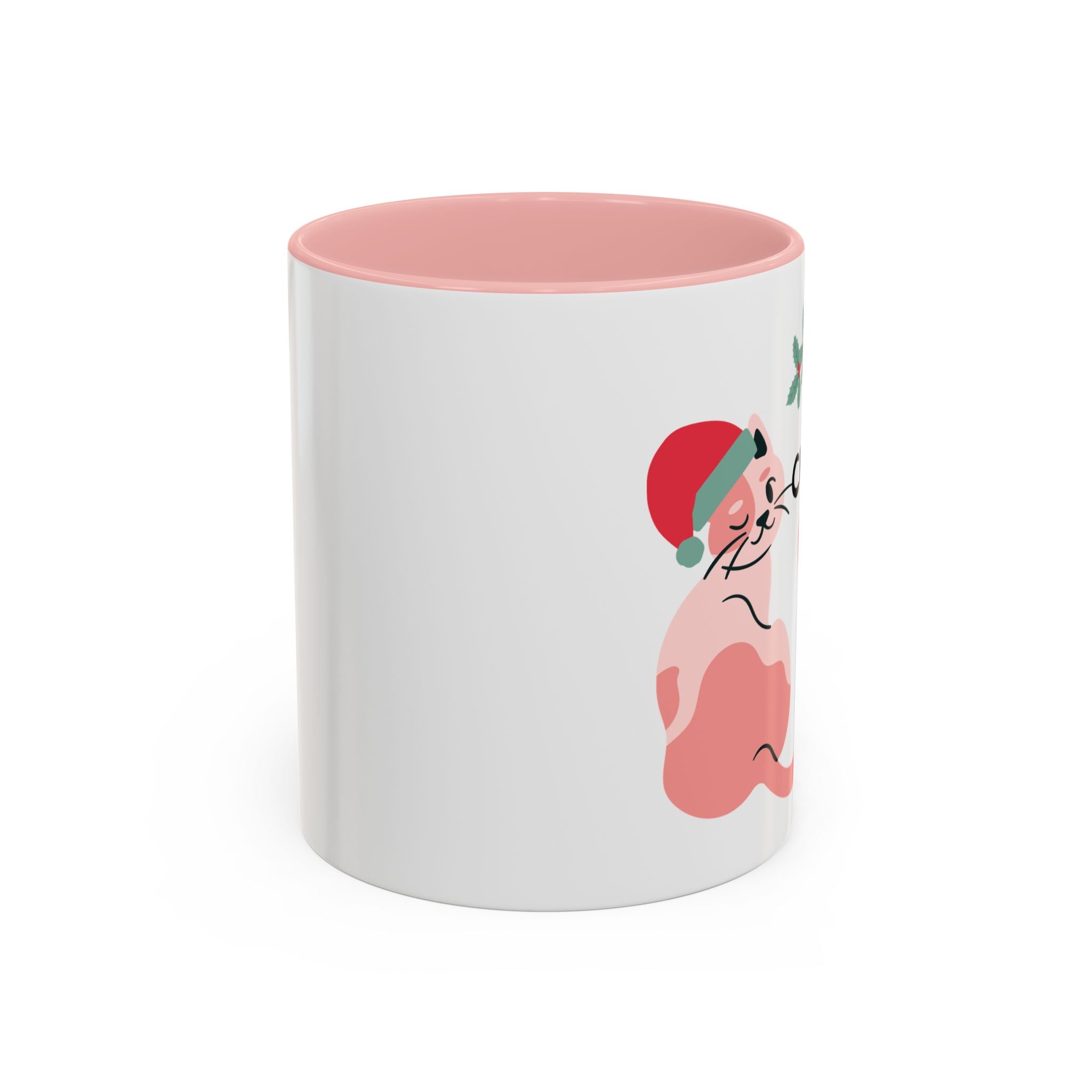 Christmas Cat Coffee Mug — "Have a Purrrfect Christmas!" Accent Ceramic Mug