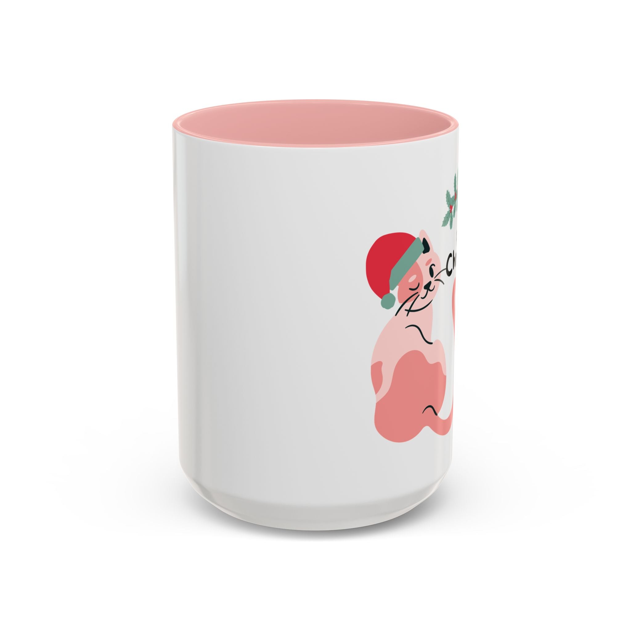 Christmas Cat Coffee Mug — "Have a Purrrfect Christmas!" Accent Ceramic Mug