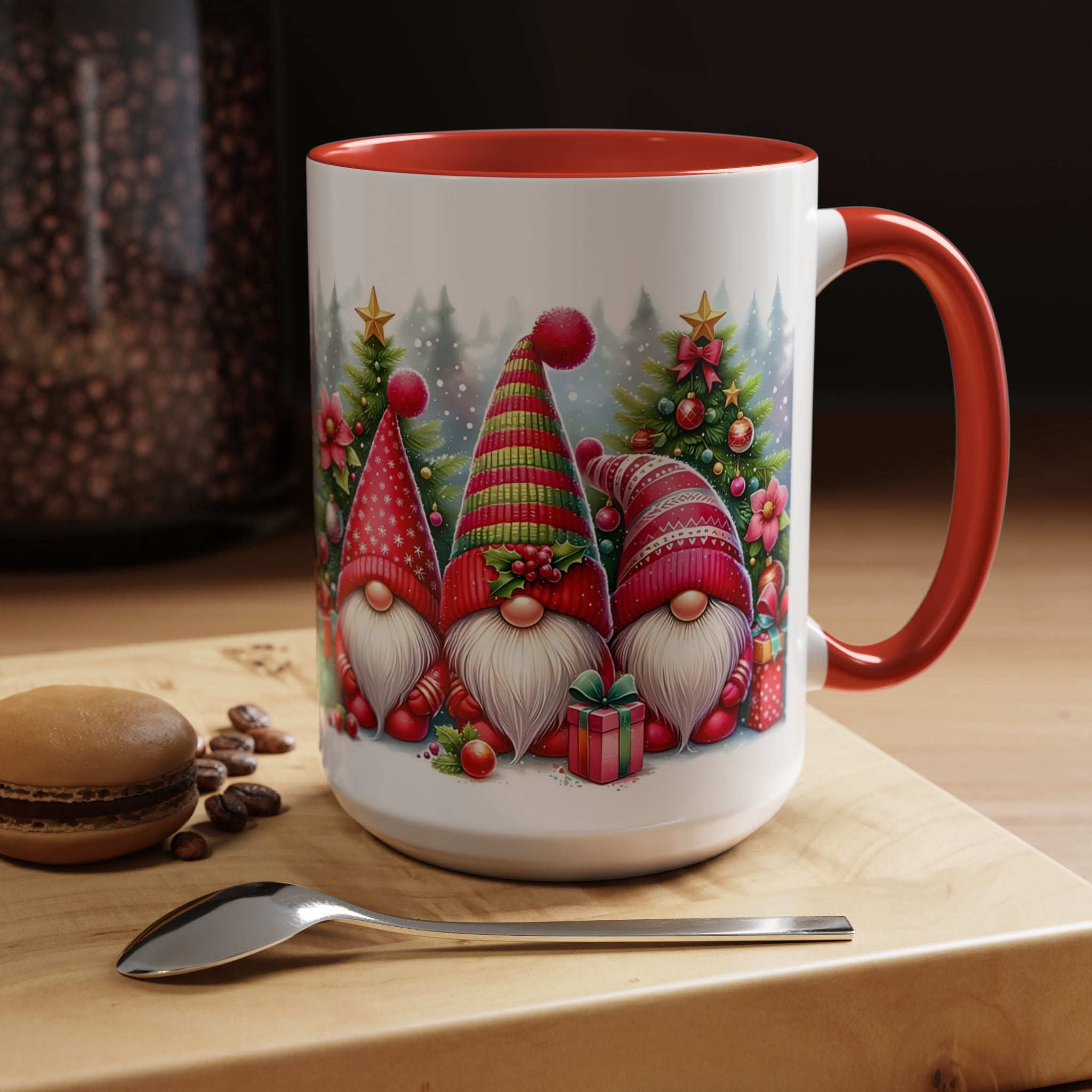 Christmas Gnome Coffee Mug — Festive Holiday Accent Mug (11/15 oz)