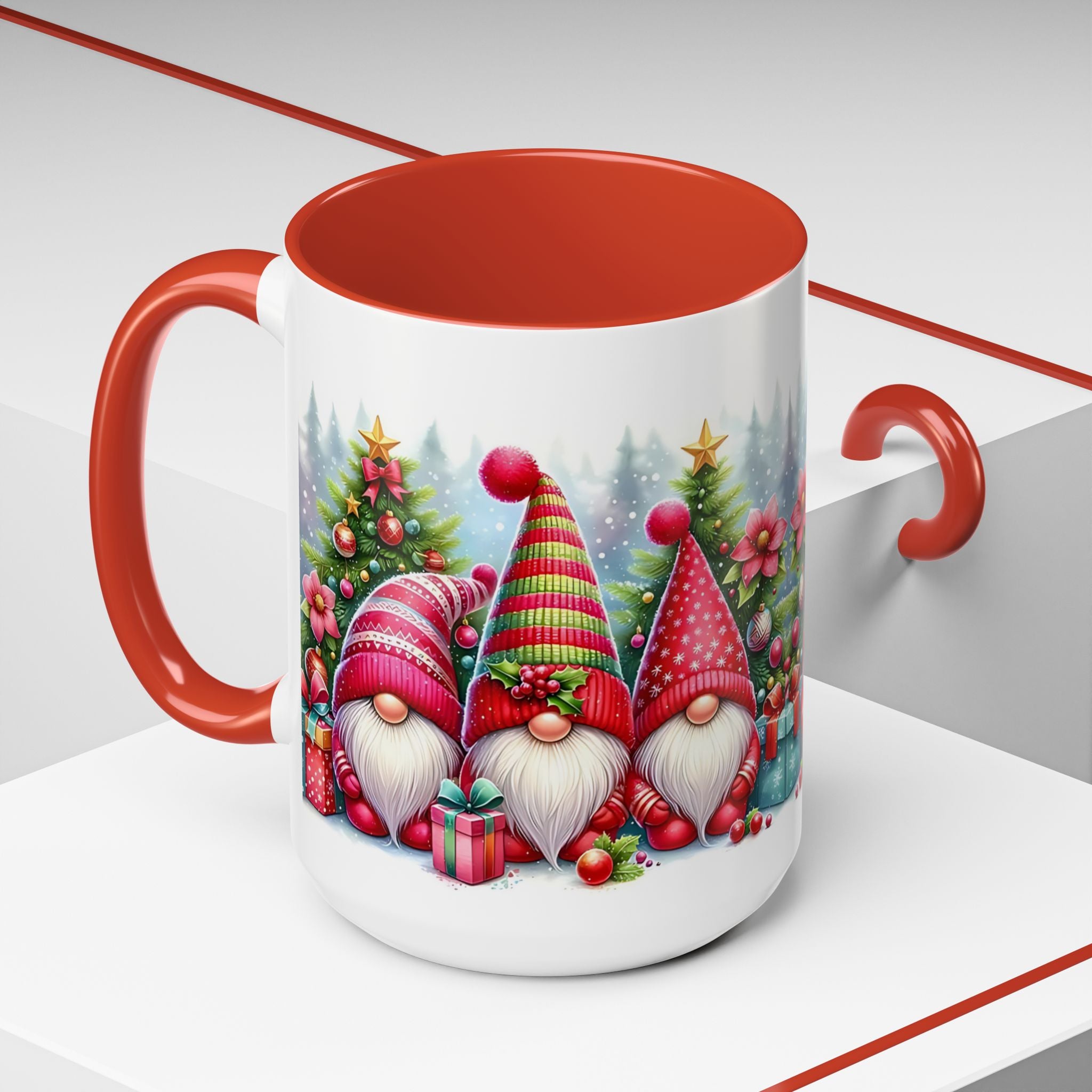 Christmas Gnome Coffee Mug — Festive Holiday Accent Mug (11/15 oz)