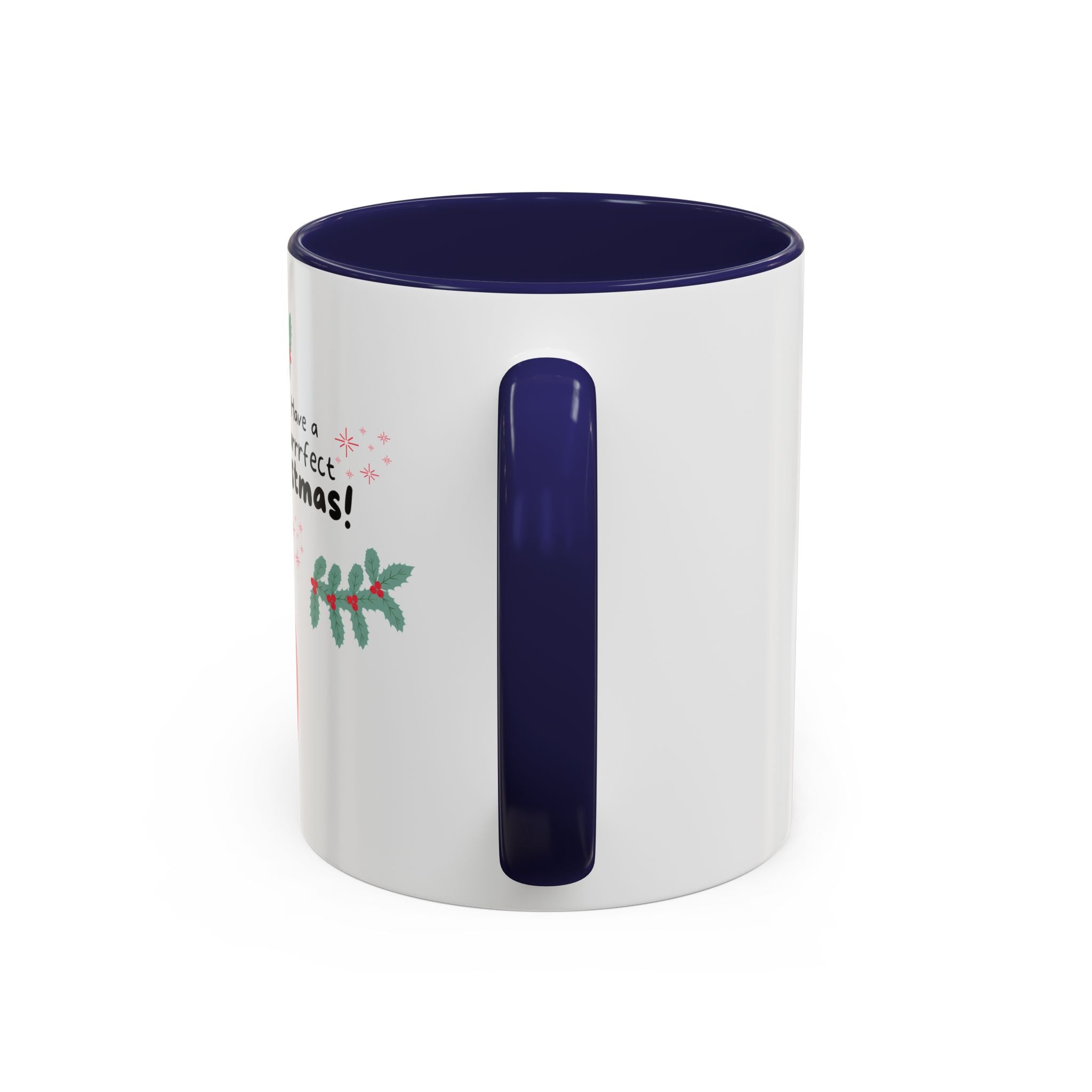 Christmas Cat Coffee Mug — "Have a Purrrfect Christmas!" Accent Ceramic Mug