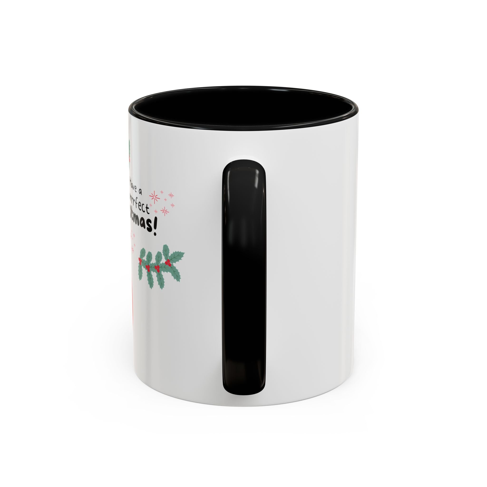 Christmas Cat Coffee Mug — "Have a Purrrfect Christmas!" Accent Ceramic Mug