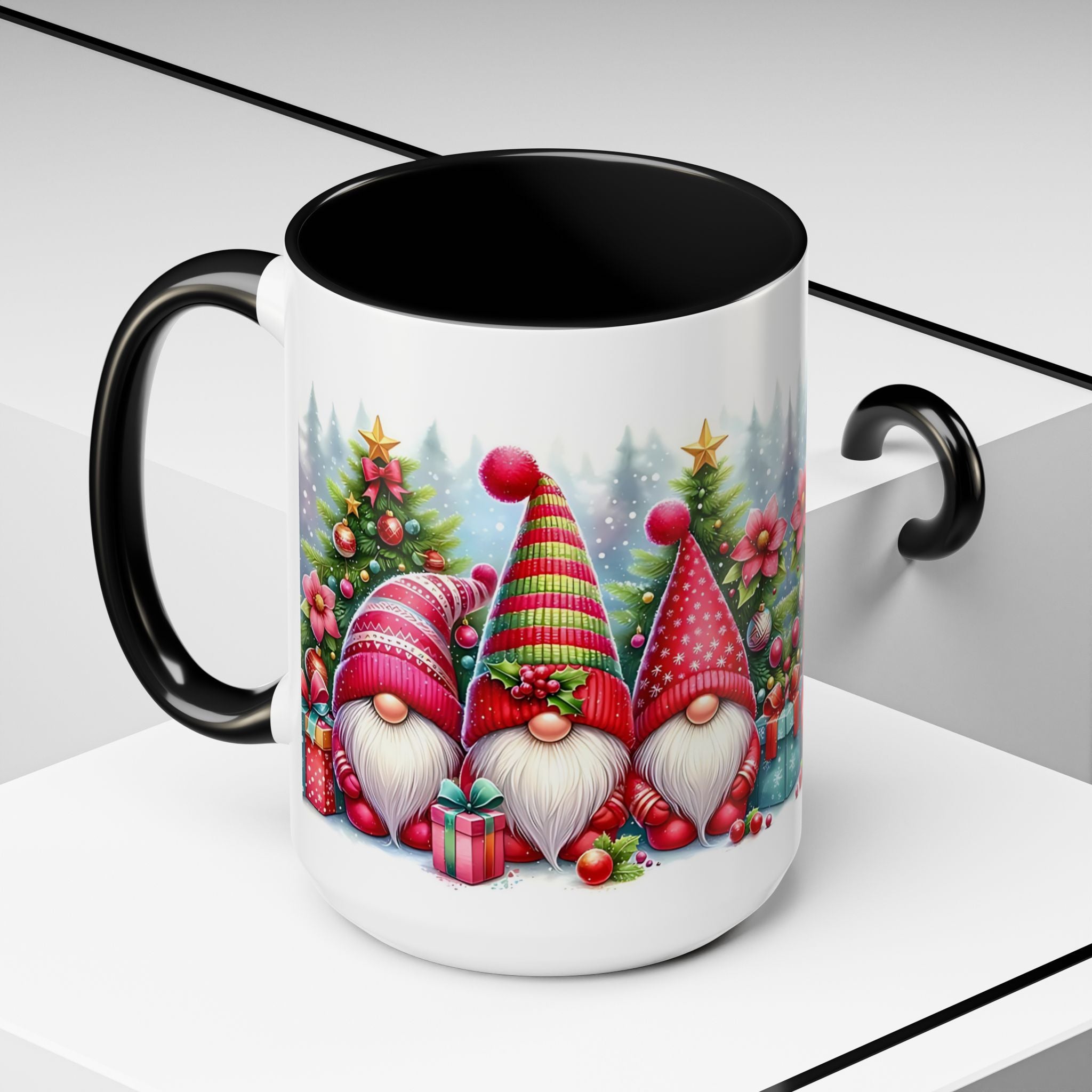 Christmas Gnome Coffee Mug — Festive Holiday Accent Mug (11/15 oz)